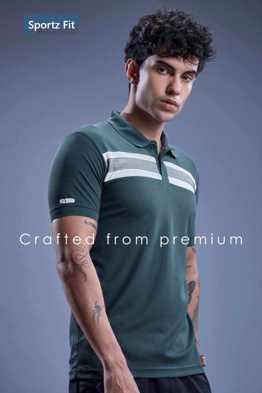 Vol No 6675 Sportz Fit Airtex Mens Tshirts Exporter Gujarat