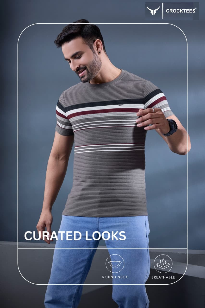Vol No 7130 Crocktees Knit Mens Tshirts Manufacturer India