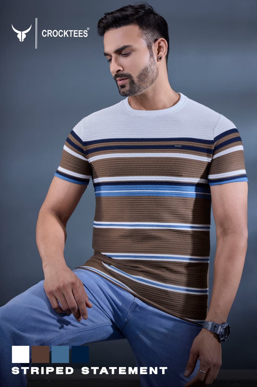 Vol No 7130 Crocktees Knit Mens Tshirts Manufacturer India