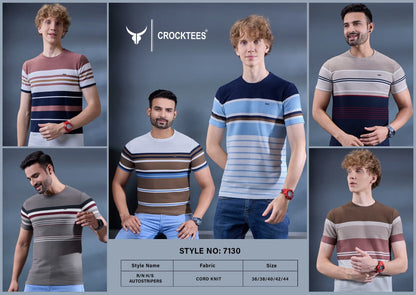 Vol No 7130 Crocktees Knit Mens Tshirts Manufacturer India
