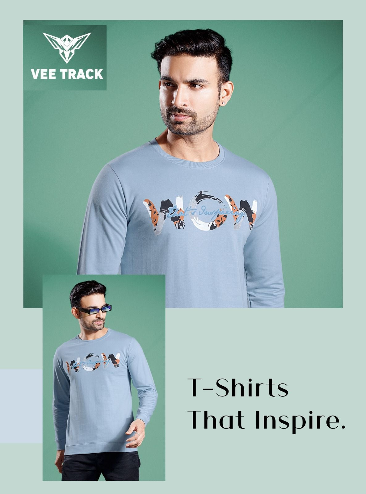 Vol No V2043 Vee Track Cotton Looper Mens Tshirts Exporter Ahmedabad