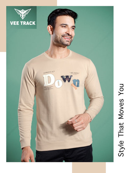 Vol No V2043 Vee Track Cotton Looper Mens Tshirts Exporter Ahmedabad