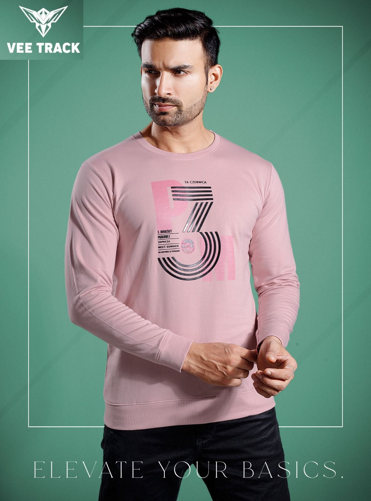 Vol No V2043 Vee Track Cotton Looper Mens Tshirts Exporter Ahmedabad