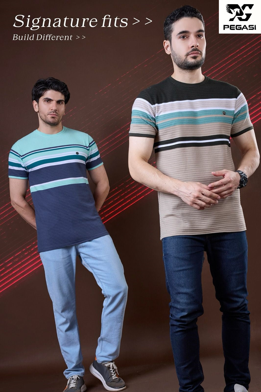 Vol P267 Pegasi Jacquard Mens Tshirts Manufacturer Gujarat