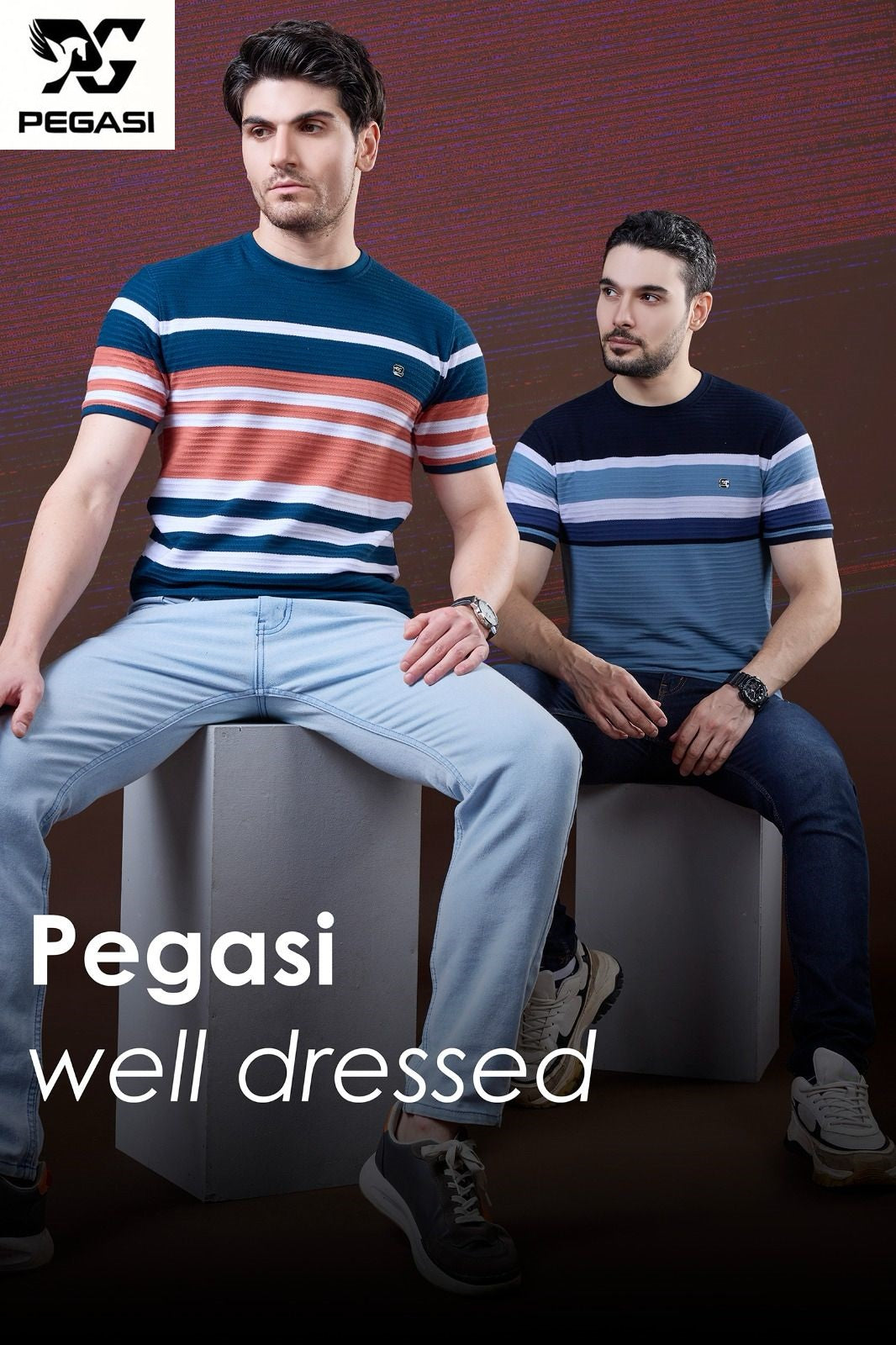 Vol P267 Pegasi Jacquard Mens Tshirts Manufacturer Gujarat