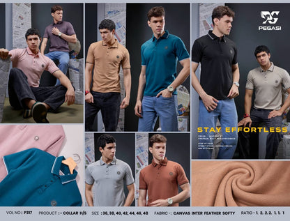 Vol P317 Pegasi Canvas Mens Tshirts Wholesaler