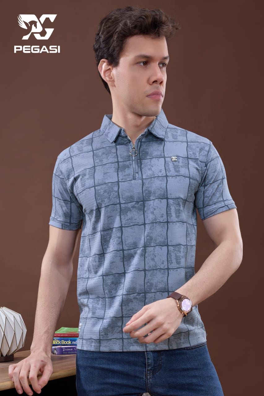 Vol P334 Pegasi Canvas Mens Tshirts Supplier India