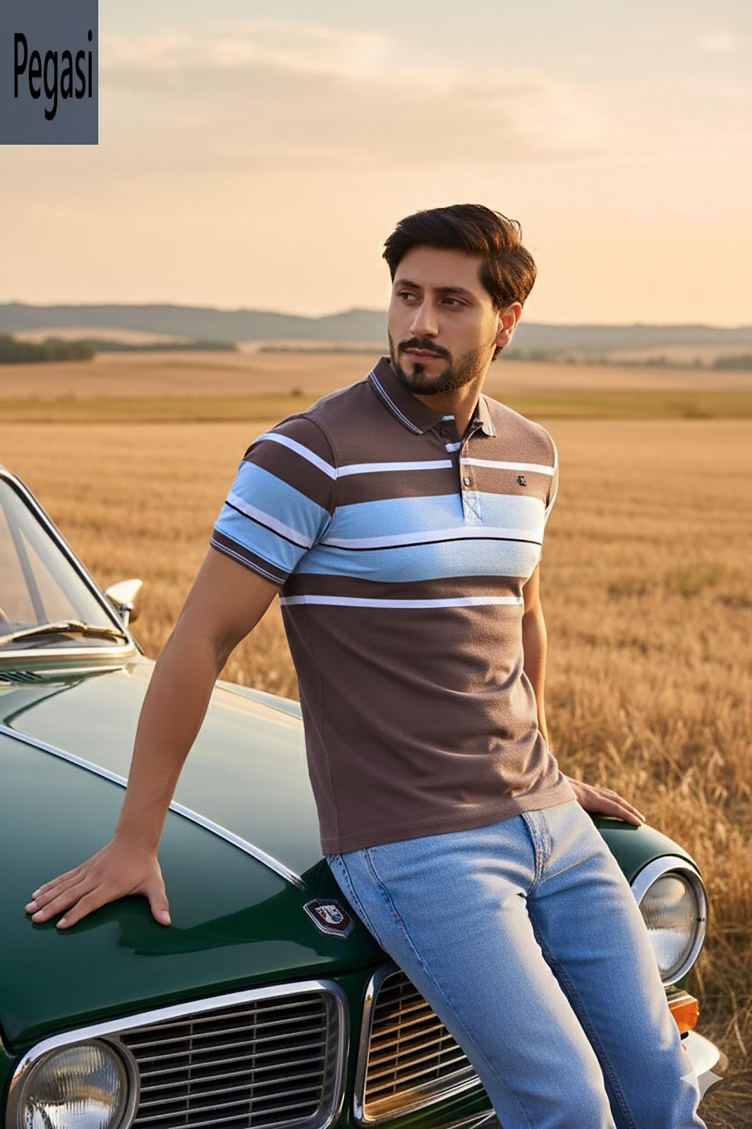 Vol P349 Pegasi Jacquard Mens Tshirts Wholesaler Gujarat