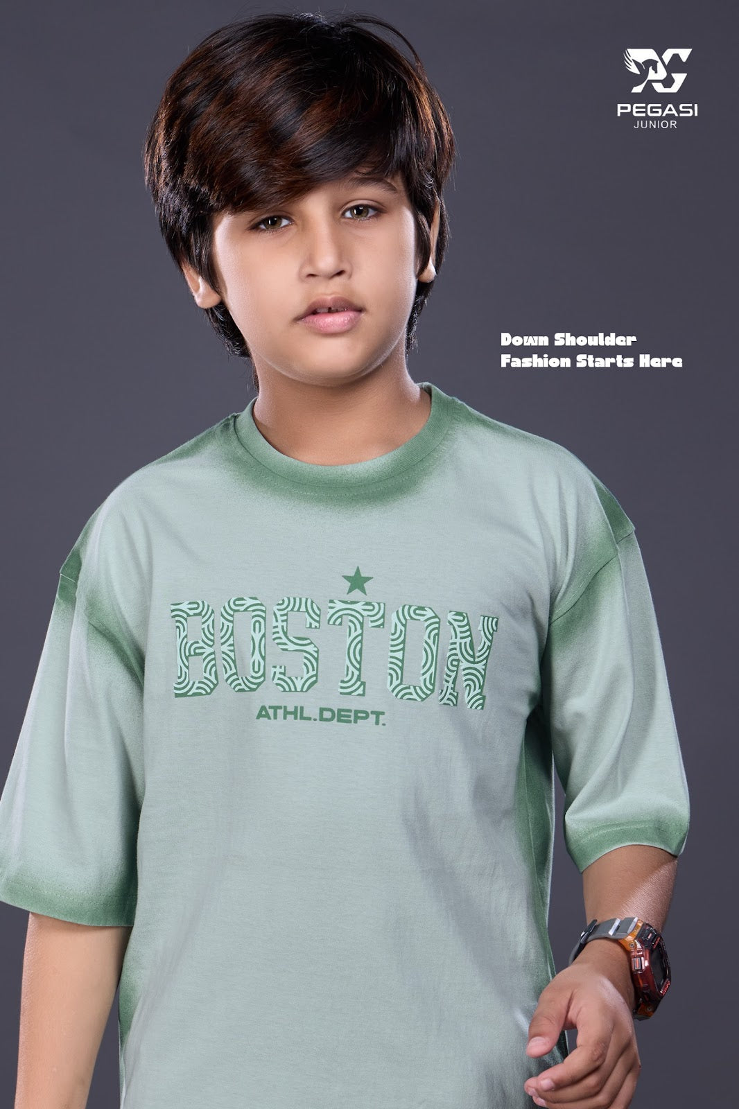 Vol Pj0018 Down Shoulder Pegasi Canvas Boys Tshirt Exporter Gujarat