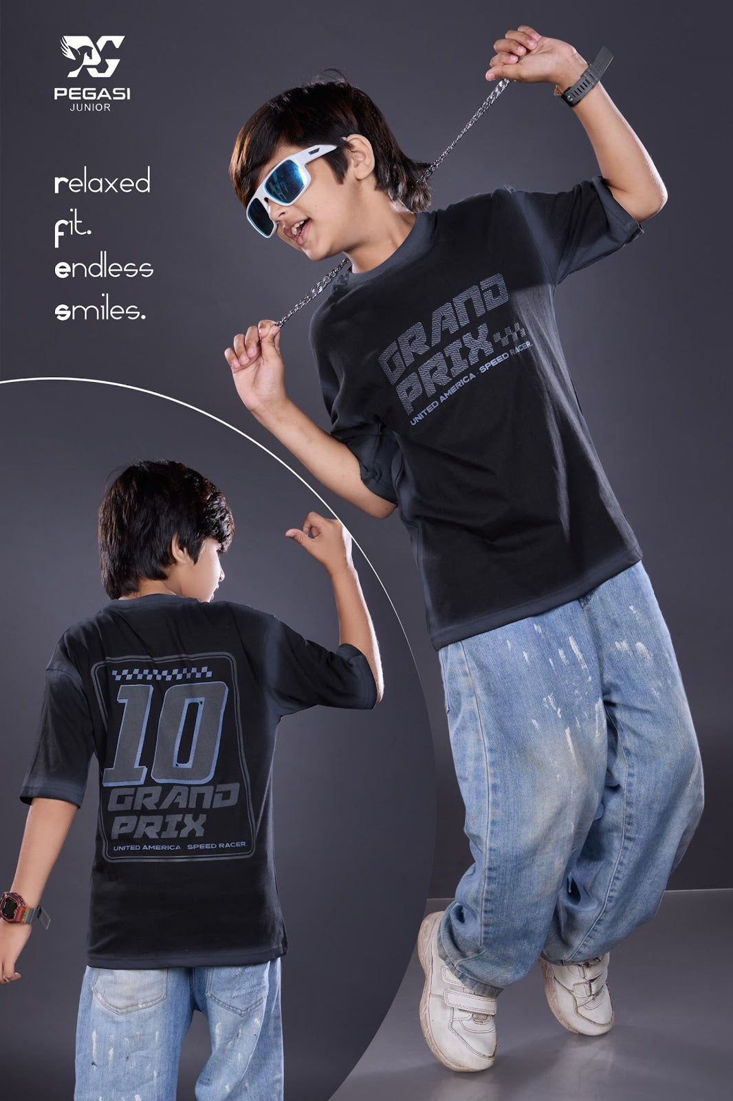 Vol Pj0018 Down Shoulder Pegasi Canvas Boys Tshirt Exporter Gujarat