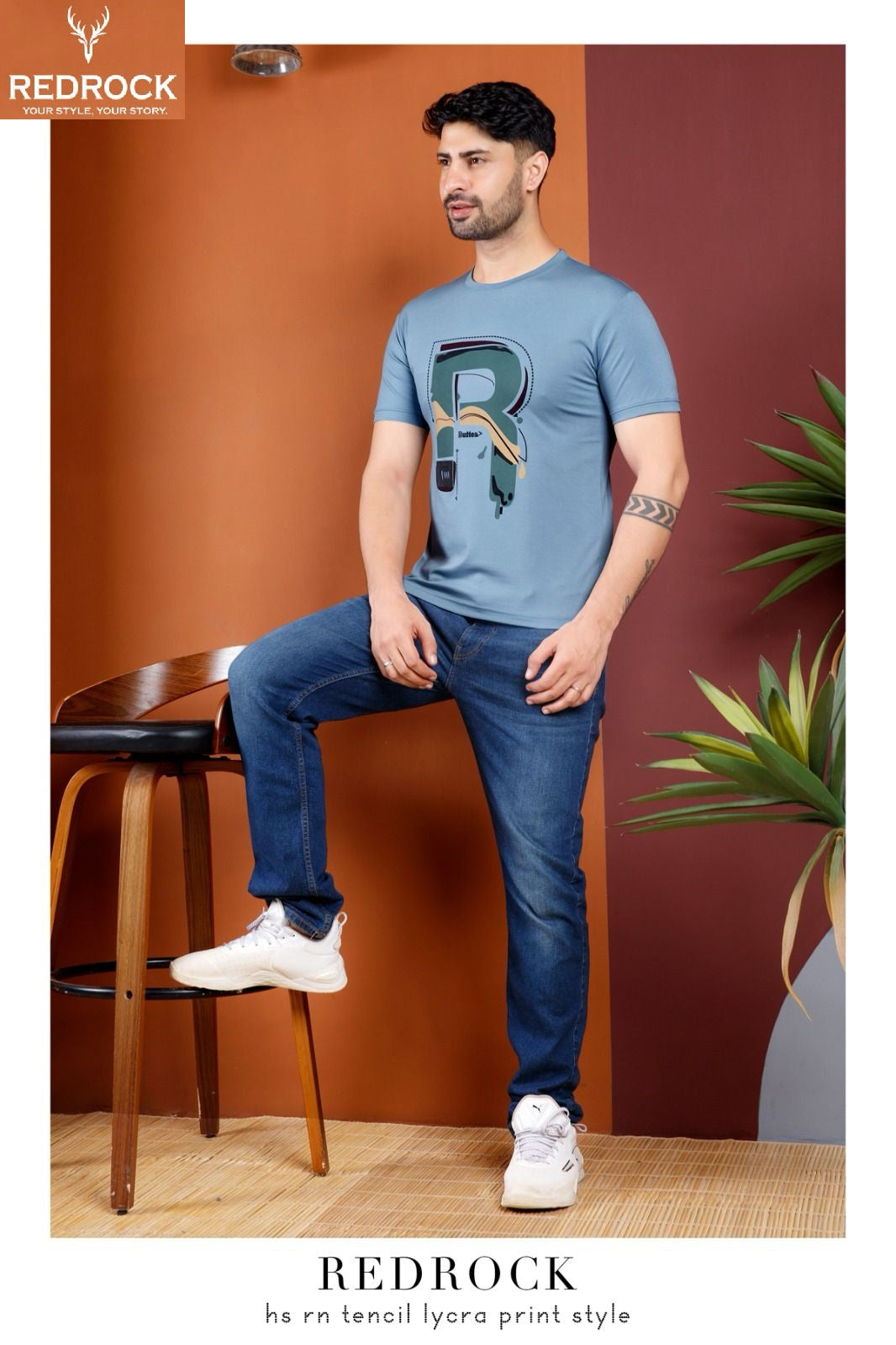 Vol R 109 To 116 Redrock Tencil Lycra Mens Tshirts Wholesaler Gujarat