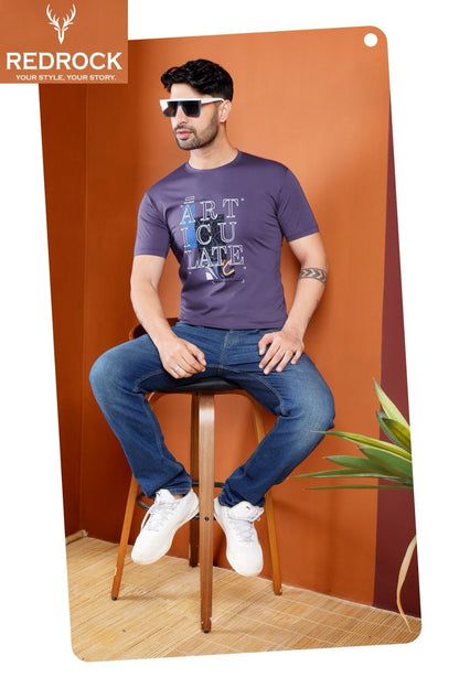 Vol R 109 To 116 Redrock Tencil Lycra Mens Tshirts Wholesaler Gujarat