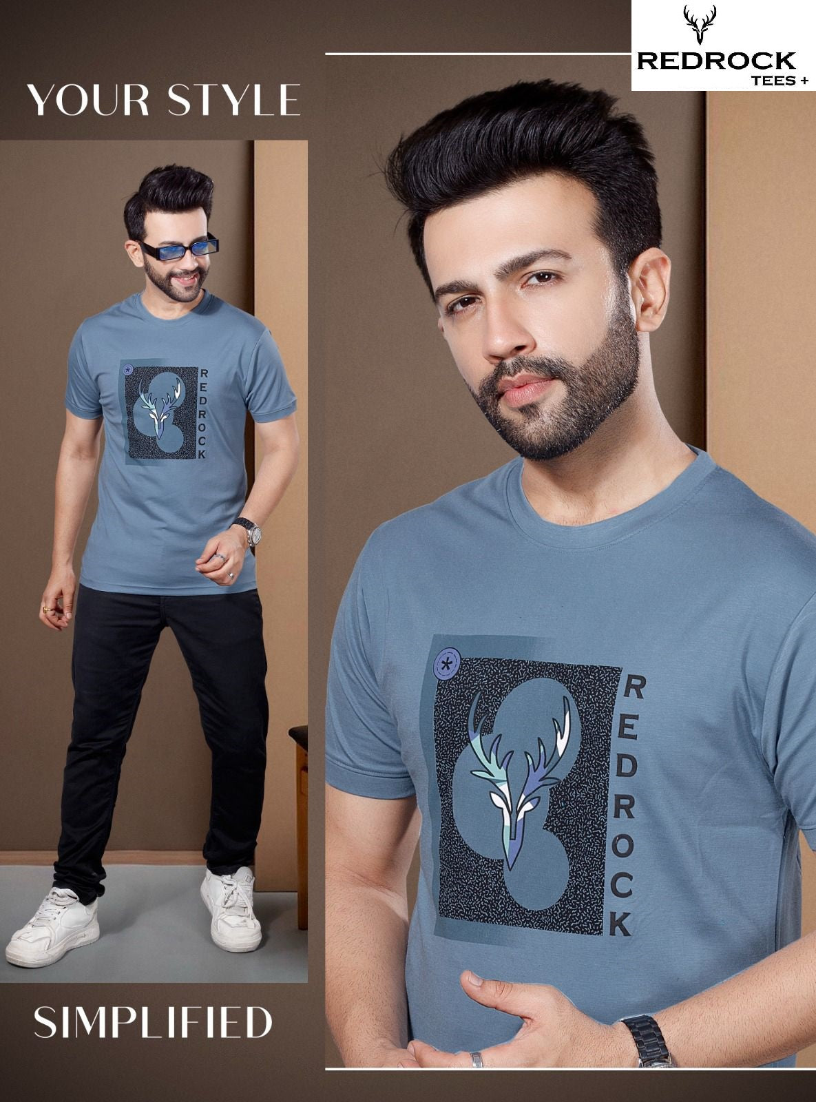 Vol R 141-148 Redrock Tencil Lycra Mens Tshirts Manufacturer Gujarat