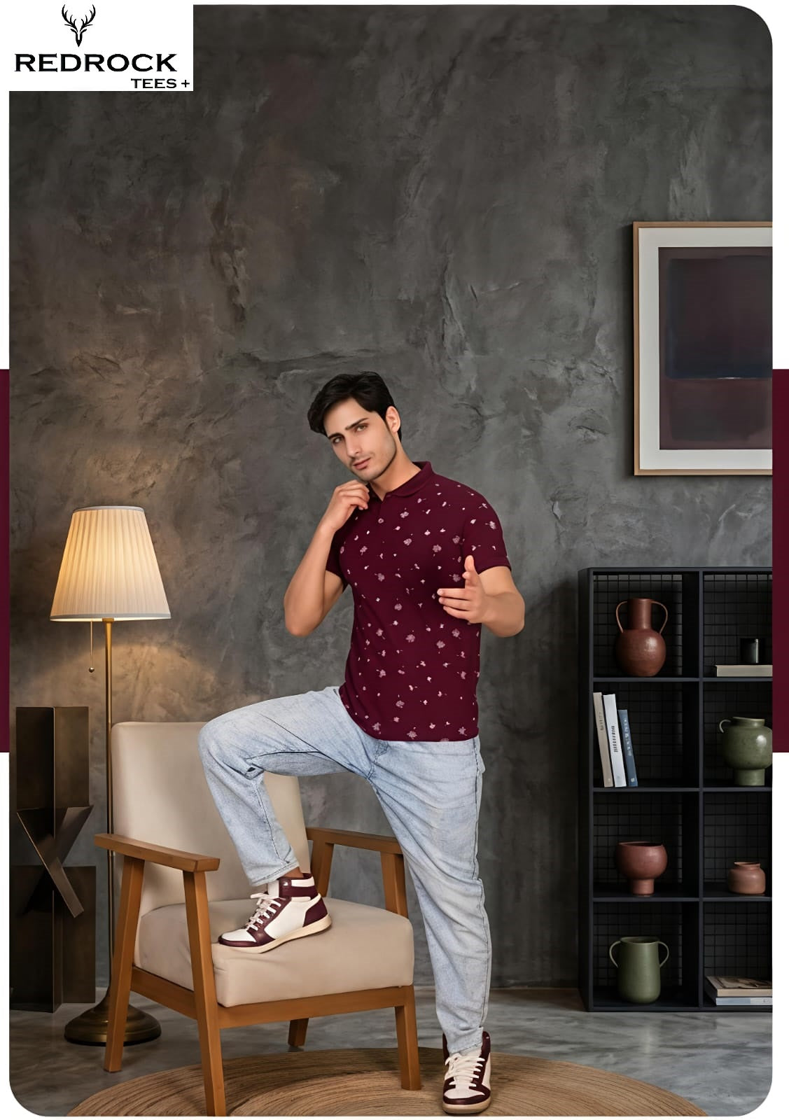 Vol R 209-216 Redrock Honey Comb Mens Tshirts Supplier Ahmedabad
