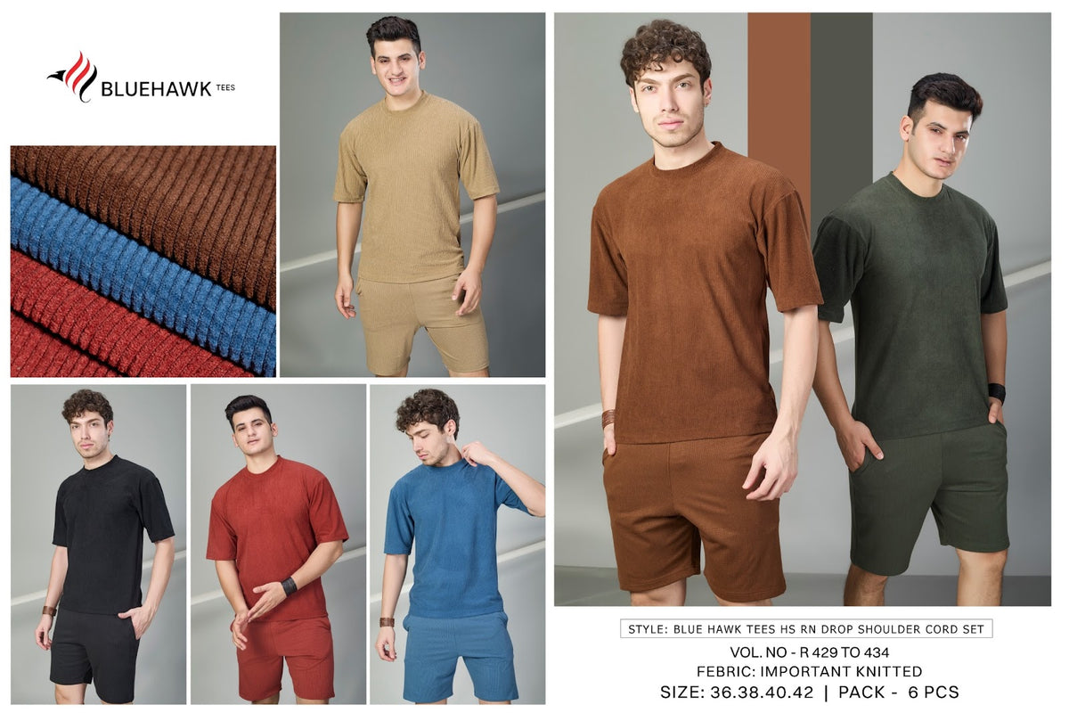 Vol R 429 To 434 Bluehawk Imported Mens Co Ord Set Exporter India