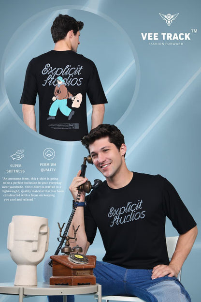 Vol V2163 Vee Track Tencil Lycra Mens Tshirts Supplier Ahmedabad