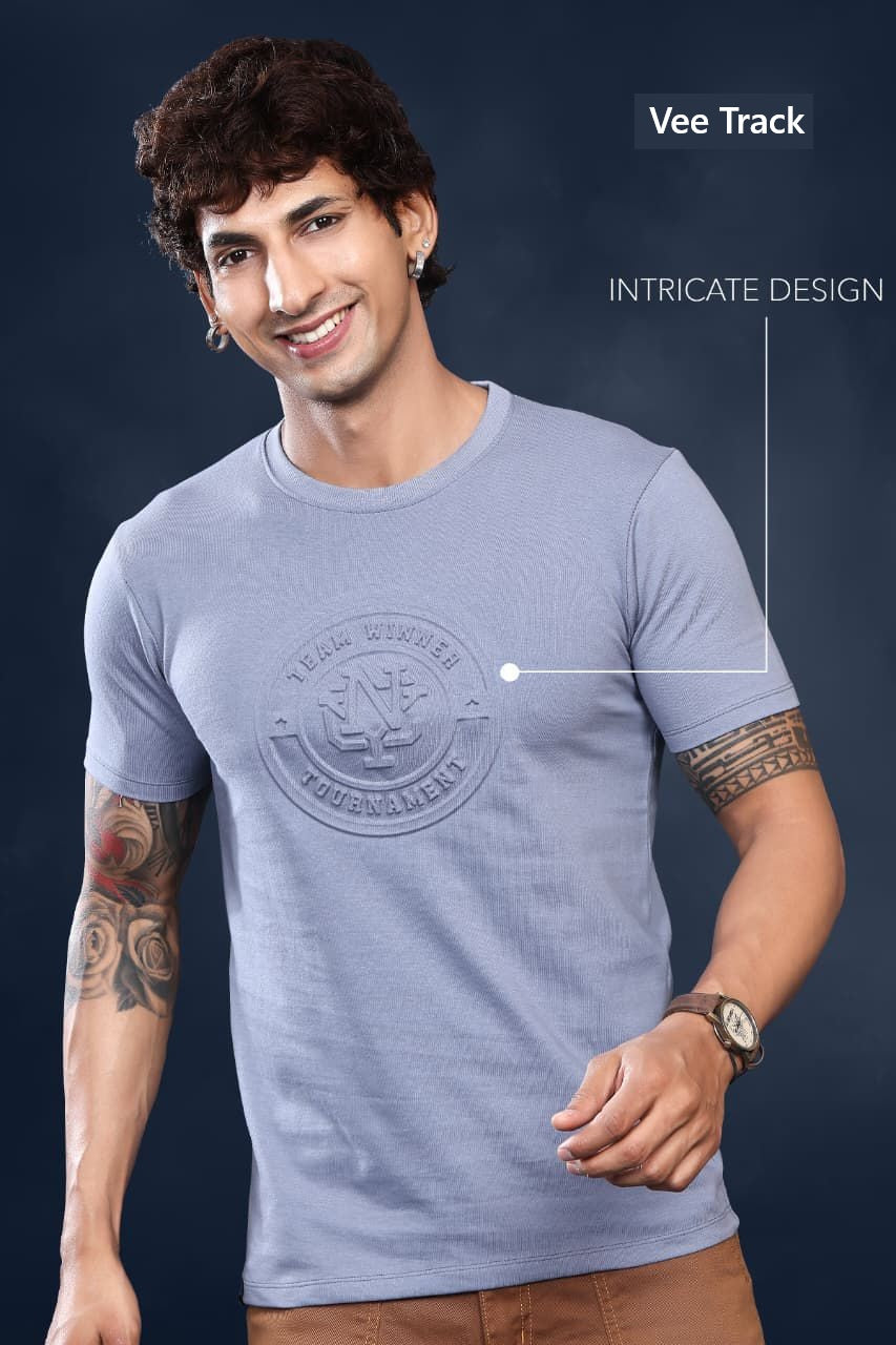 Vol V2174 Vee Track Cotton Looper Mens Tshirts Wholesale Price