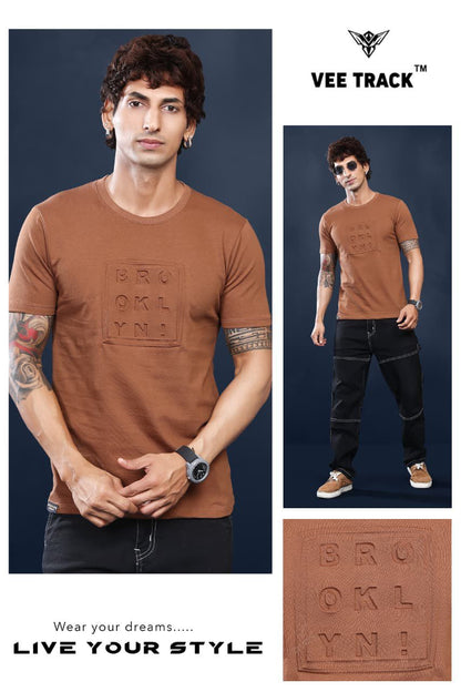 Vol V2174 Vee Track Cotton Looper Mens Tshirts Wholesale Price