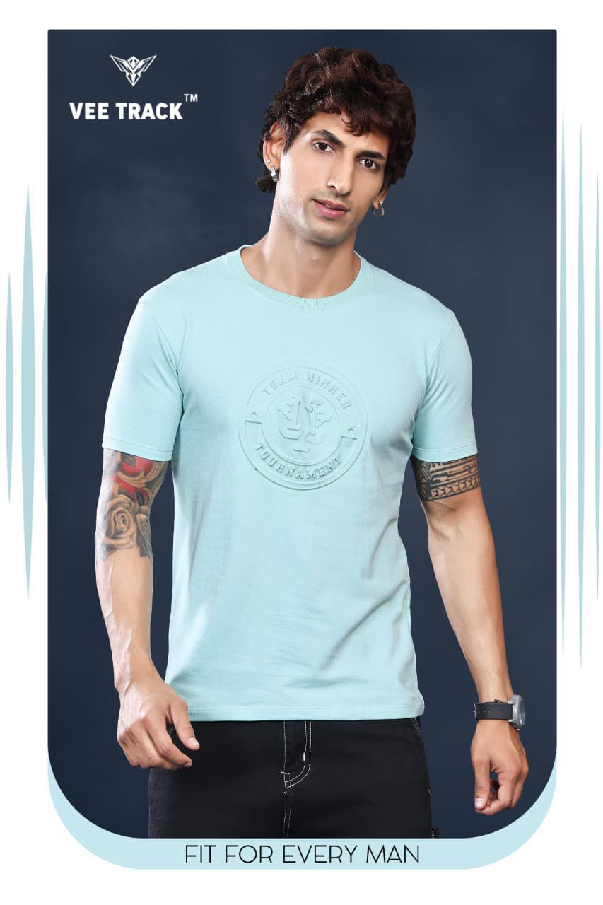 Vol V2174 Vee Track Cotton Looper Mens Tshirts Wholesale Price