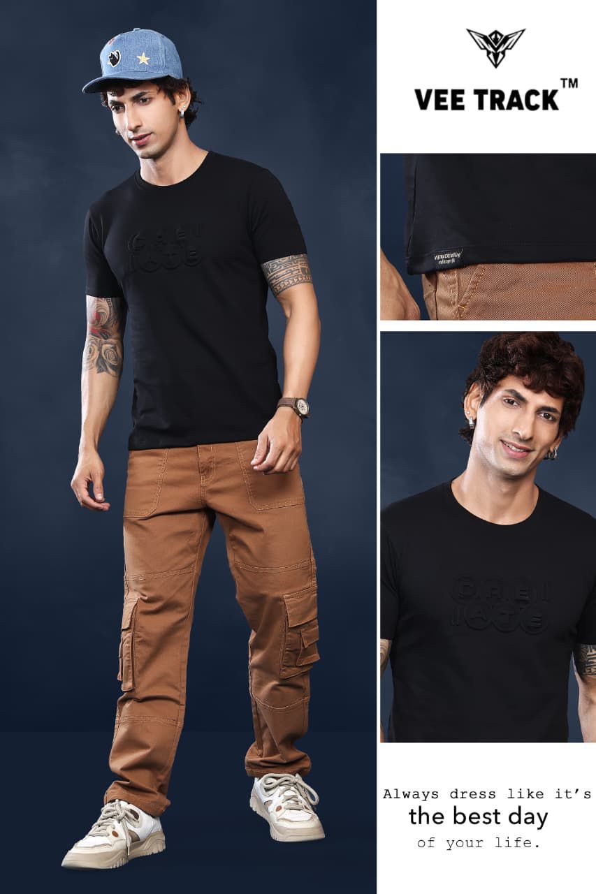 Vol V2174 Vee Track Cotton Looper Mens Tshirts Wholesale Price