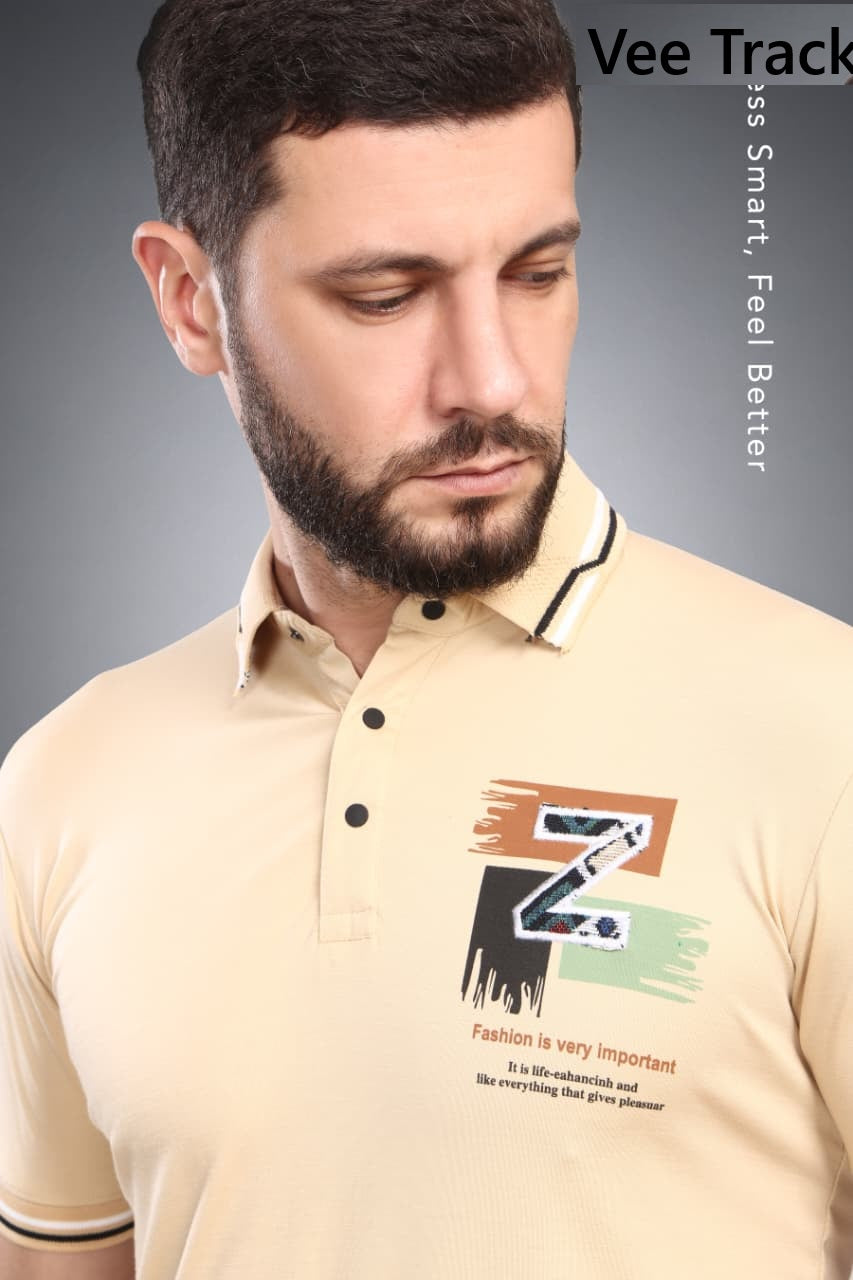 Vol V2250 Vee Track Tencil Lycra Mens Tshirts Supplier India