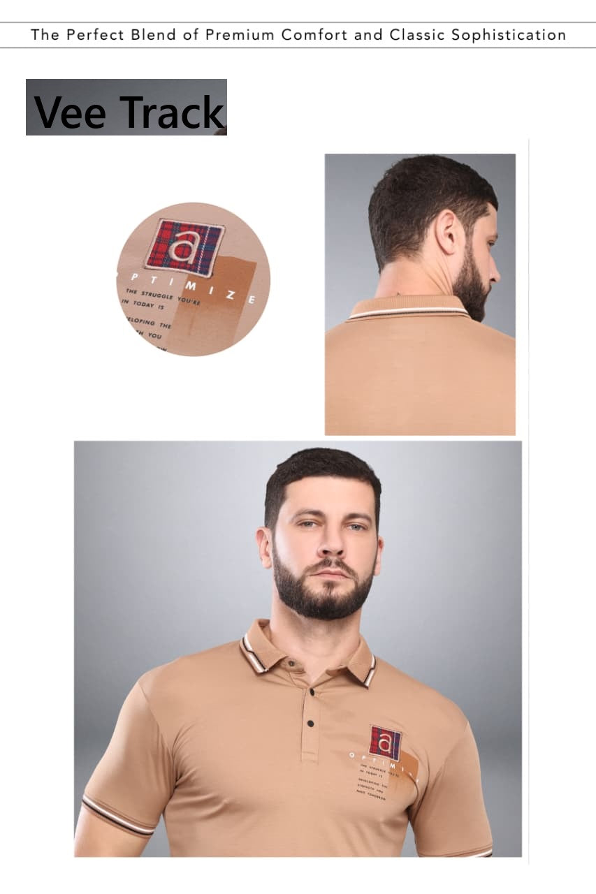 Vol V2250 Vee Track Tencil Lycra Mens Tshirts Supplier India