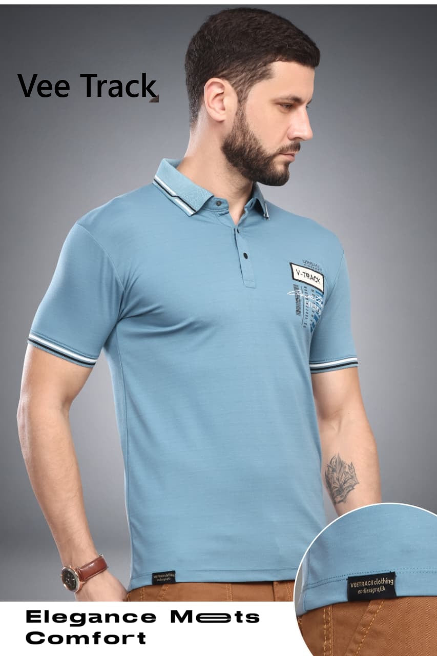 Vol V2250 Vee Track Tencil Lycra Mens Tshirts Supplier India