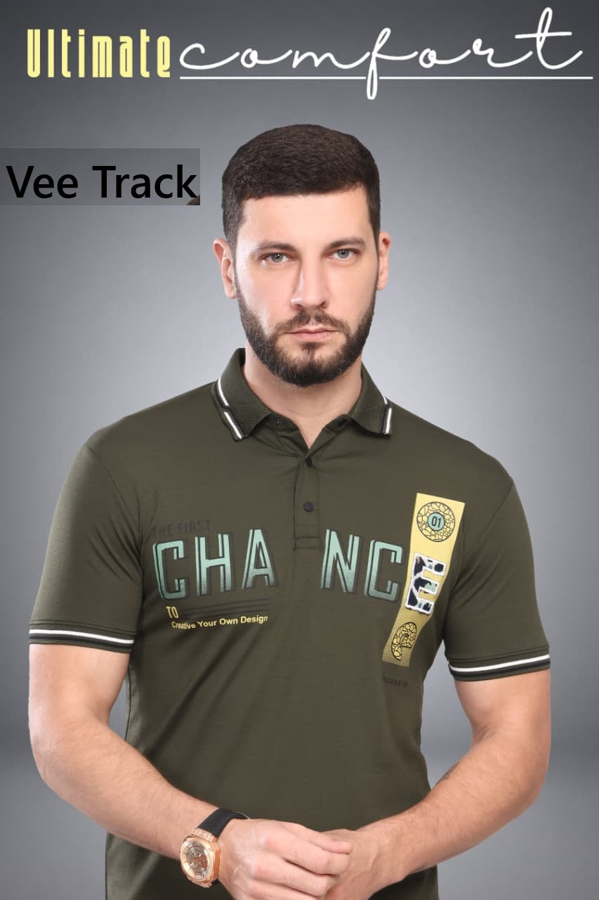 Vol V2250 Vee Track Tencil Lycra Mens Tshirts Supplier India