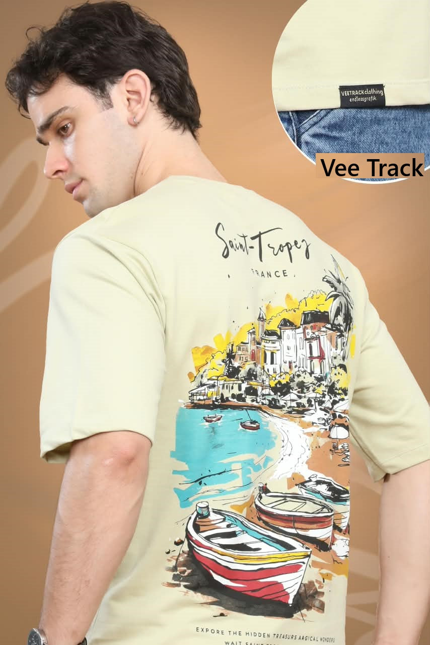 Vol V2285 Vee Track Cotton Looper Mens Tshirts Exporter Ahmedabad
