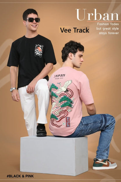 Vol V2285 Vee Track Cotton Looper Mens Tshirts Exporter Ahmedabad