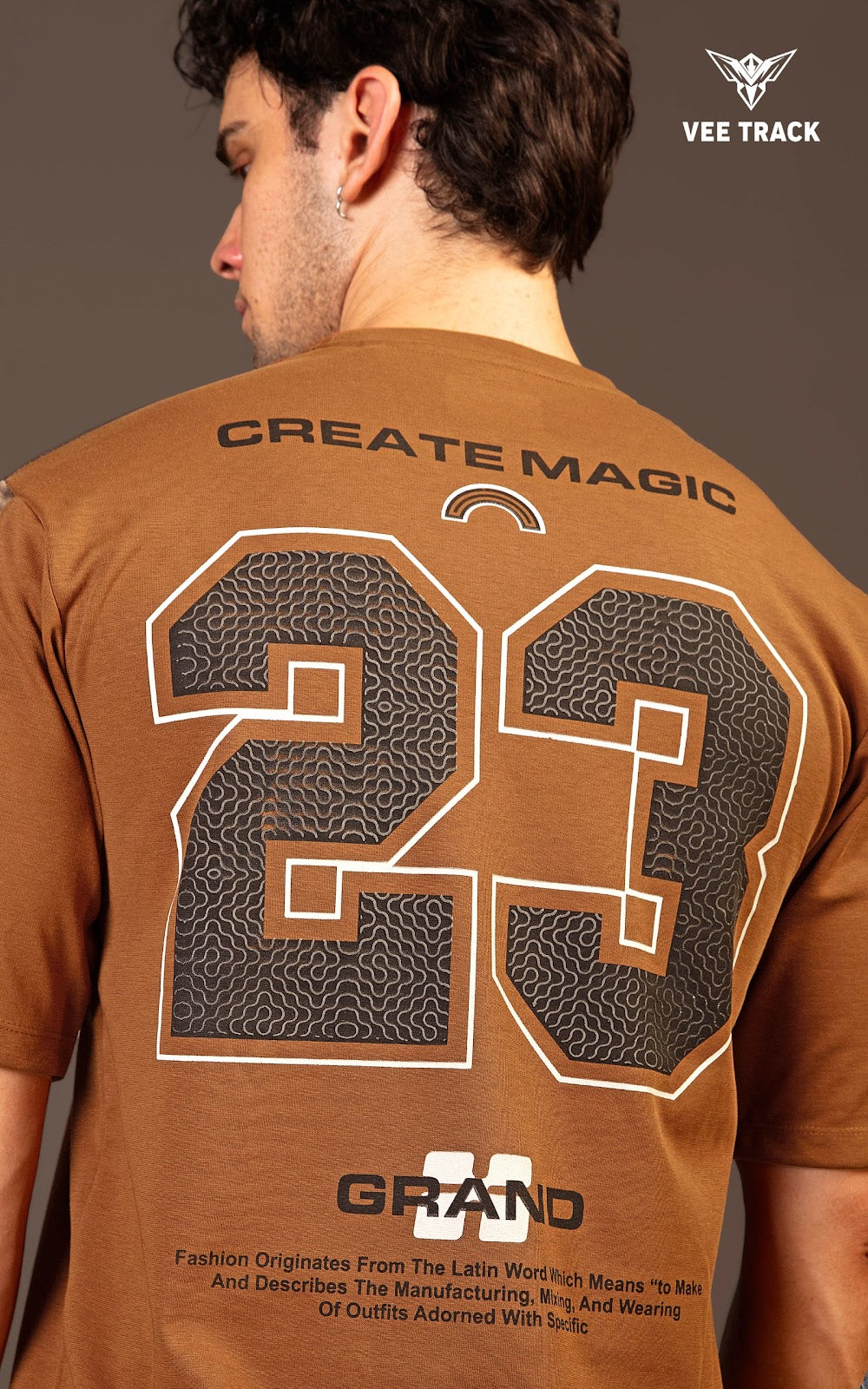 Vol V2290 Down Shoulder Vee Track Canvas Mens Tshirts Manufacturer India