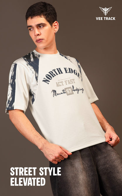 Vol V2290 Down Shoulder Vee Track Canvas Mens Tshirts Manufacturer India