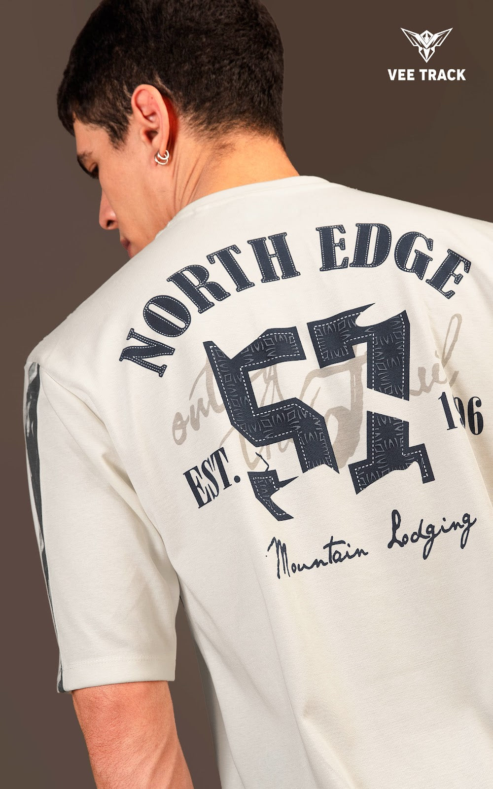 Vol V2290 Down Shoulder Vee Track Canvas Mens Tshirts Manufacturer India