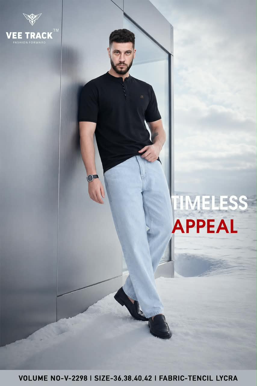 Vol V2298 Vee Track Tencil Lycra Mens Tshirts Manufacturer India
