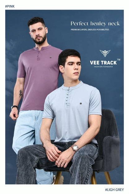 Vol V2298 Vee Track Tencil Lycra Mens Tshirts Manufacturer India