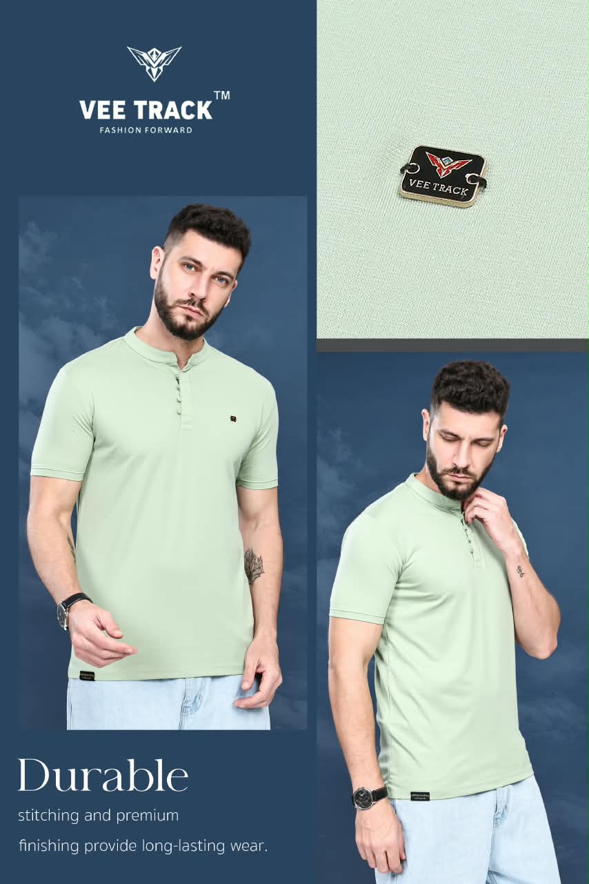 Vol V2298 Vee Track Tencil Lycra Mens Tshirts Manufacturer India