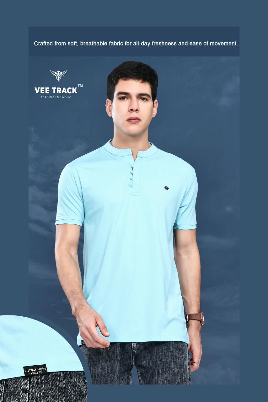 Vol V2298 Vee Track Tencil Lycra Mens Tshirts Manufacturer India