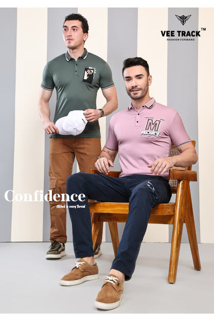 Vol V 2201 Vee Track Tencil Lycra Mens Tshirts Manufacturer