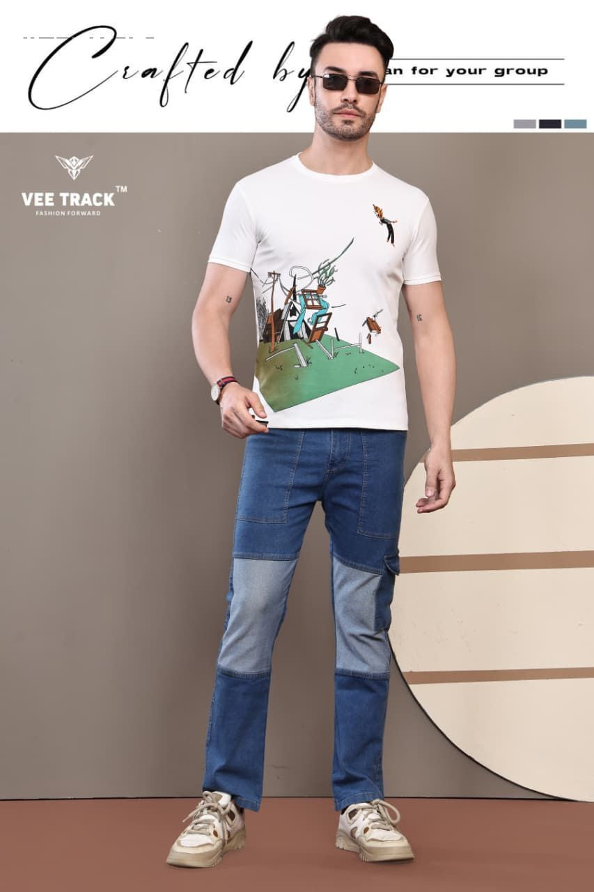 Vol V 2214 Vee Track Canvas Mens Tshirts Wholesaler Gujarat