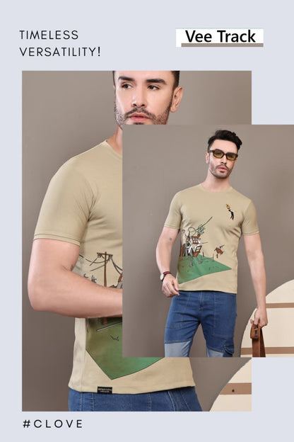 Vol V 2214 Vee Track Canvas Mens Tshirts Wholesaler Gujarat