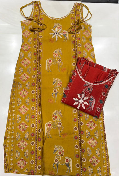 Vollyball Anjish Vetican Kurti Plazzo Set Exporter Gujarat