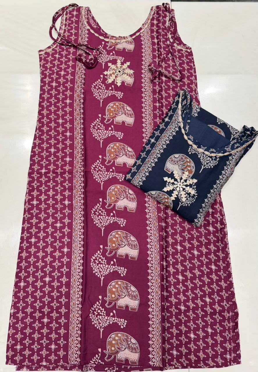 Vollyball Anjish Vetican Kurti Plazzo Set Exporter Gujarat