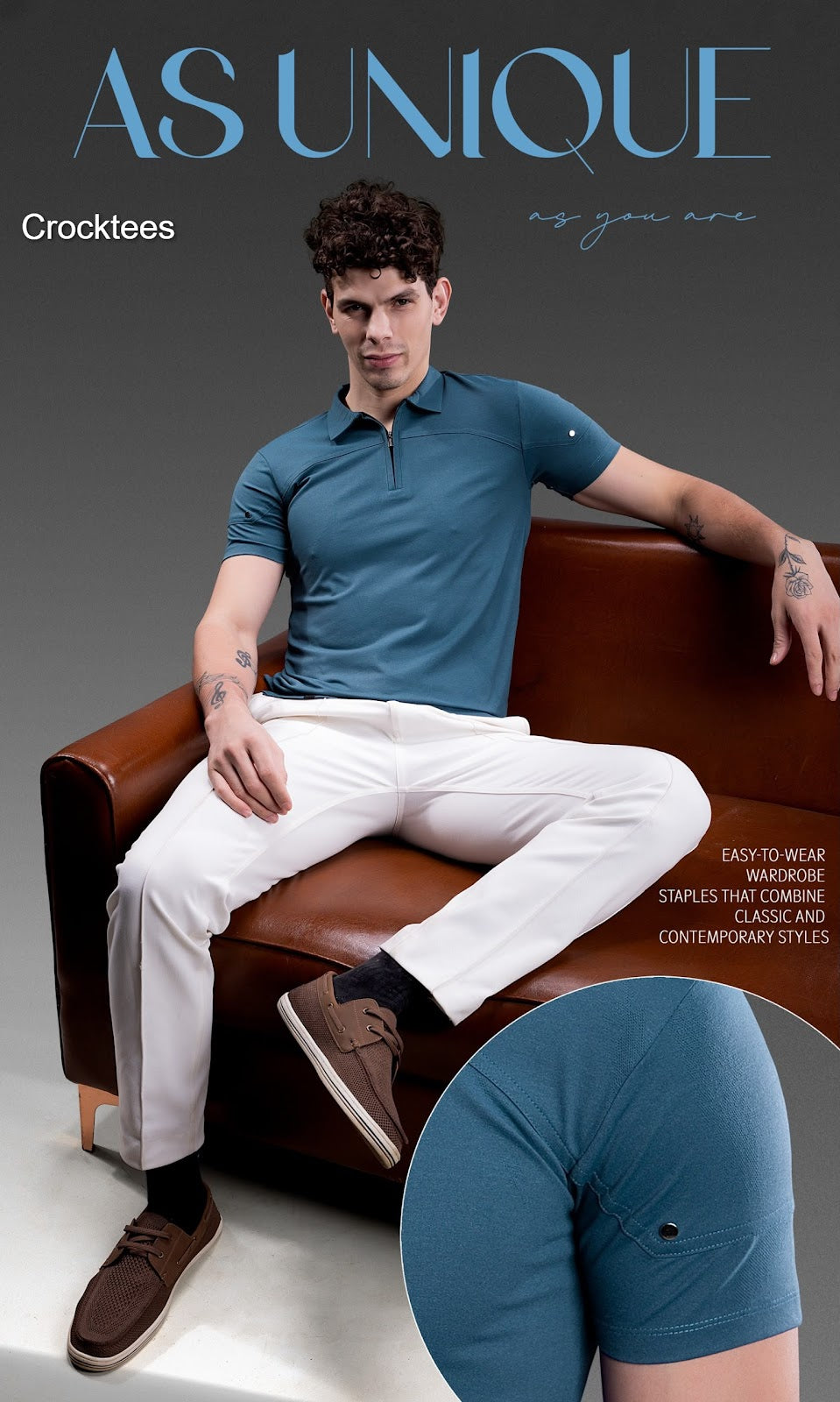Volo Mti 3090 Zip Style Crocktees Imported Mens Tshirts Wholesale Price