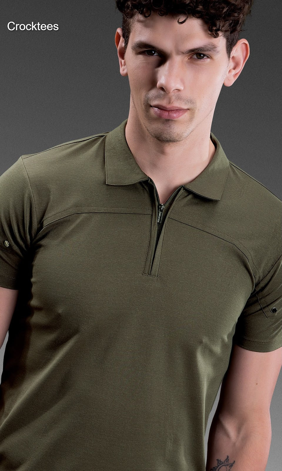 Volo Mti 3090 Zip Style Crocktees Imported Mens Tshirts Wholesale Price