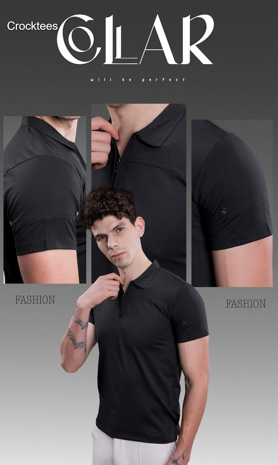 Volo Mti 3090 Zip Style Crocktees Imported Mens Tshirts Wholesale Price