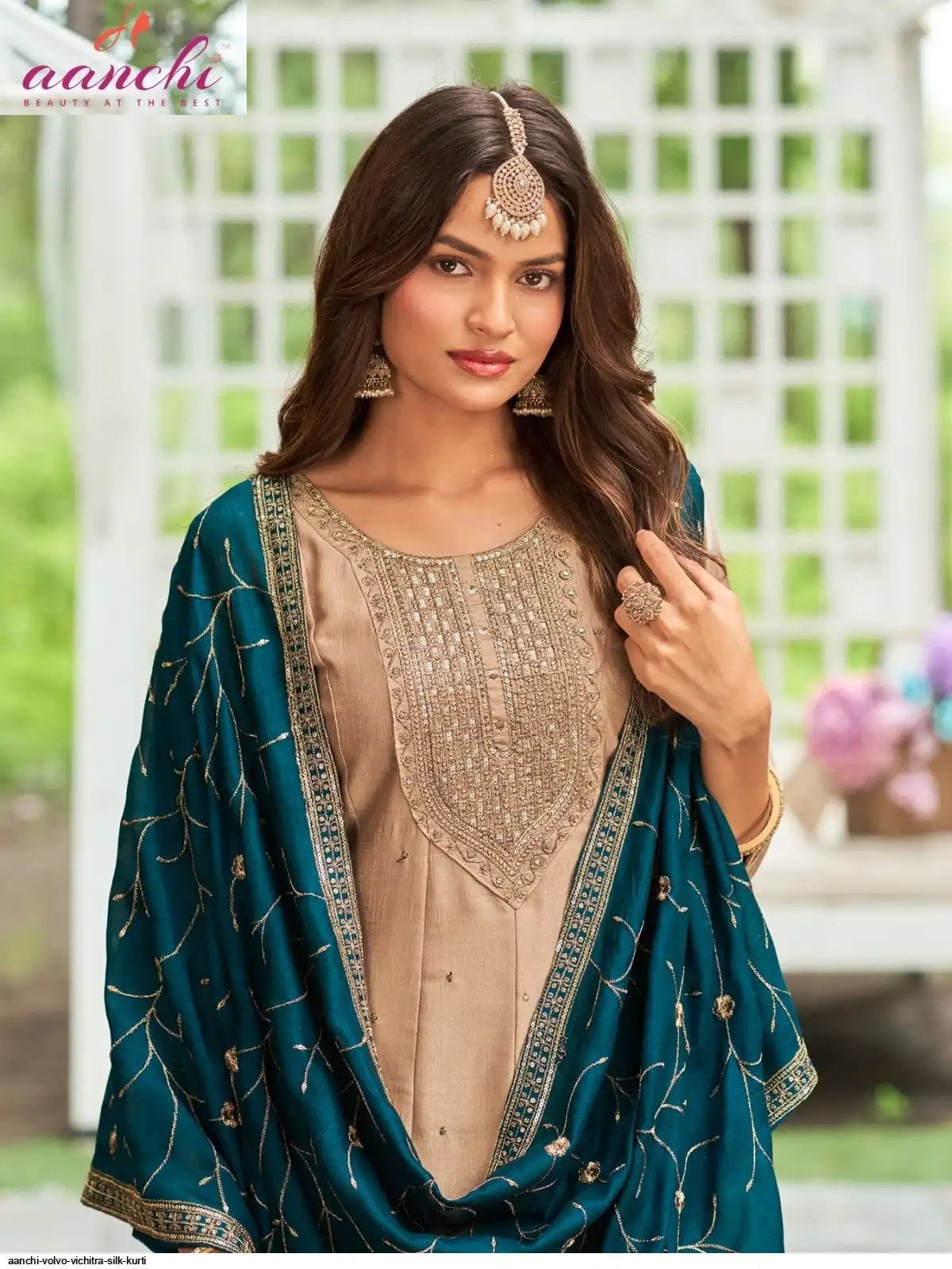 Volvo 2025 Aanchi Vichitra Silk Readymade Pant Style Suits Wholesale Price