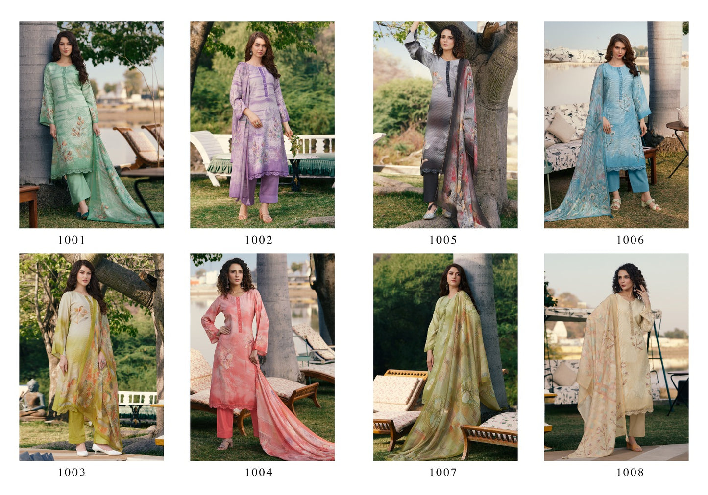 Vouge Nafees Prm Trendz Muslin Silk Pant Style Suits