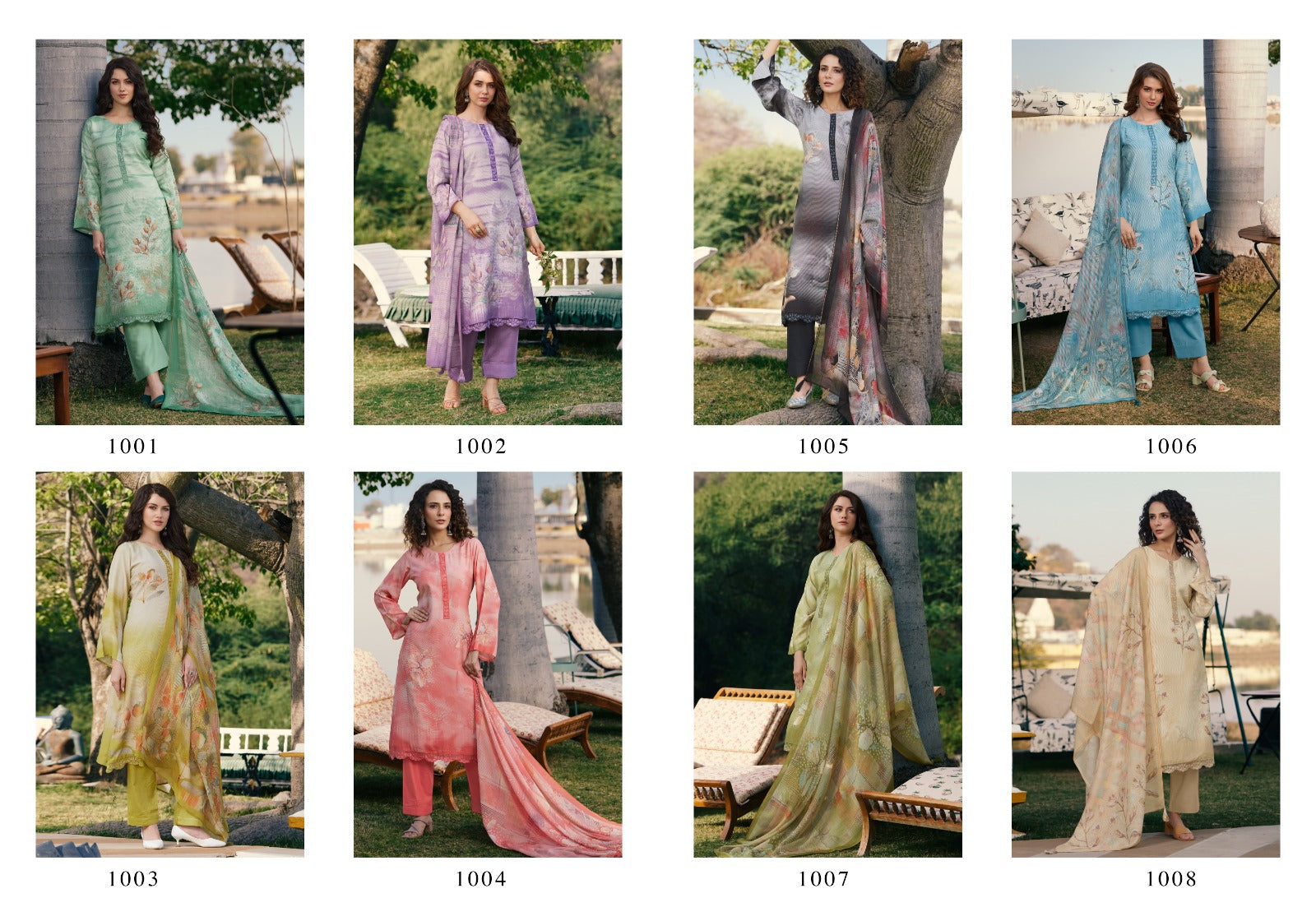 Vouge Nafees Prm Trendz Muslin Silk Pant Style Suits