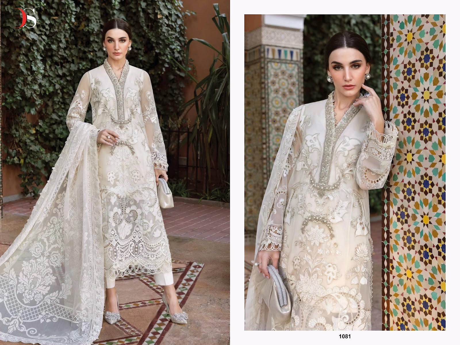 Voyage Lawn 25 Maria B Deepsy Pure Cotton Pakistani Patch Work Suits Wholesaler Gujarat