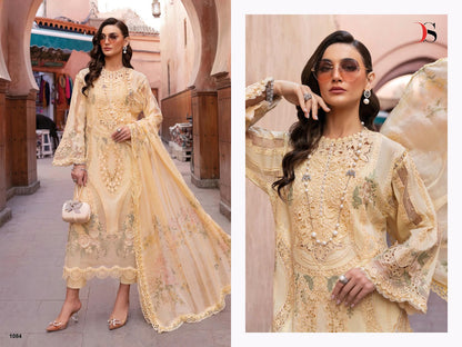 Voyage Lawn 25 Maria B Deepsy Pure Cotton Pakistani Patch Work Suits Wholesaler Gujarat